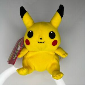 Pokemon Pikachu Plush - Bright Yellow and Black